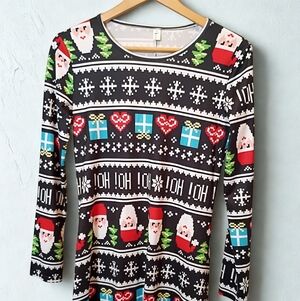 Locryz Holiday Ugly Christmas Sweater Dress Size Small